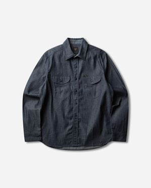 Lee Jeans Men S 101 Heritage Workwear Relaxed Shirt Dry - Blue
