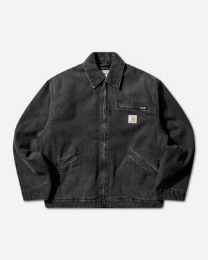 Carhartt S Og Detroit Jacket (Grind Washed) - Black