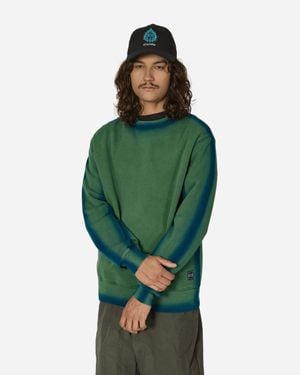 The Trilogy Tapes Overdyed Crewneck Sweatshirt - Green