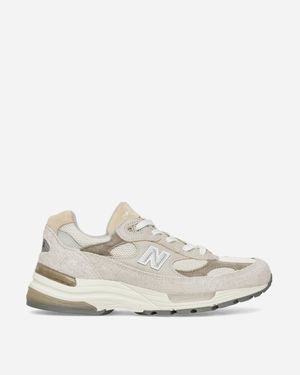 New Balance Made In Usa 992 Sneakers Moonrock / Mushroom - White