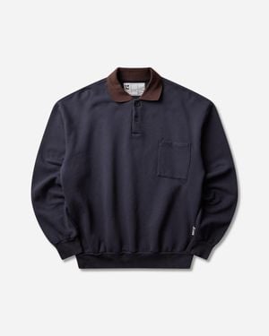 GR10K 30001 Replicated Polo Sweatshirt - Blue