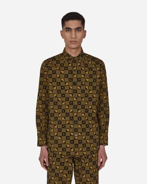 Aries Fila Logo Print Longsleeve Shirt - Green
