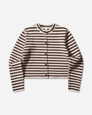 Résumé Women S Kodyrs Knit Cardigan Creme Stripe - Multicolor