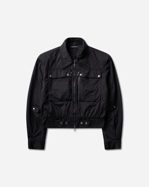 Kiko Kostadinov S Peregrine Jacket Stone Washed Charcoal - Black