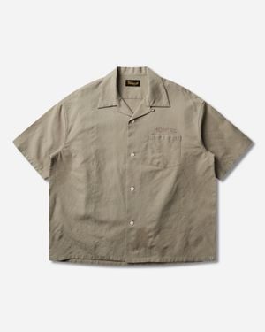 Visvim Men S Crosby Shortsleeve Shirt - Grey