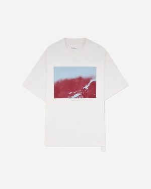 Oamc Peacemaker S Slow Down Print Regular Fit T-Shirt - White