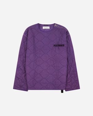 Oamc Peacemaker S Shoulder Zip Liner - Purple