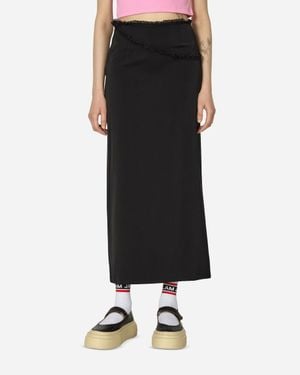 MARRKNULL Silk Skirt - Black