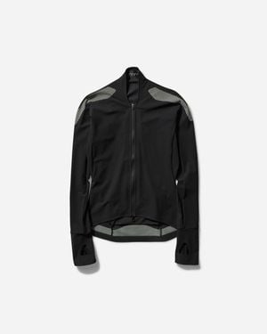 JOHANNA Paris Women S Long Sleeve Zip Top Black / Lime Cream