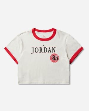 Nike Basketball Word Ringer T-Shirt Sail Track - White