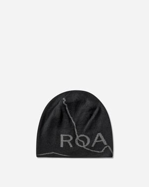 ROA Logo Wool Beanie Deep - Black