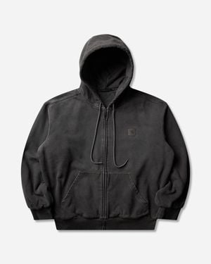 Carhartt S Vista Hooded Sweatshirt (Garment Dyed) - Black