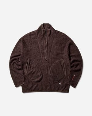 ROA Men S Ocular Polartec Alpha Half Zip Jacket - Brown