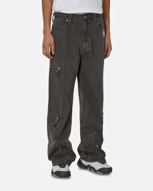 UNAFFECTED Flight Denim Trousers Charcoal - Grey