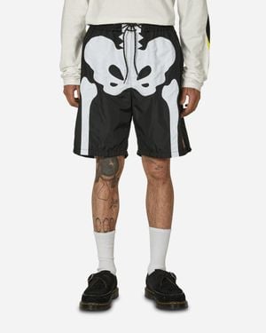 Kapital Nylon Bone Swim Trunks - Black