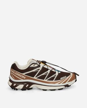 Salomon Xt-6 Trainers Black Coffee / Burro / Bitter Chocolate - White