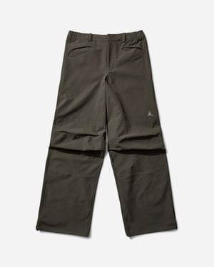 Roa Men S Tambo Shaped Softshell Pants Dark Olive - Gray