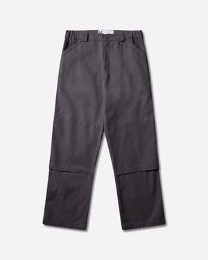 GR10K 10004 Replicated Double Knee Pants Charcoal - Gray