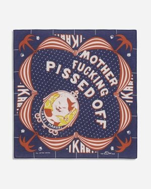 Kapital Colour Bandana (ikari Makuri) Navy - Blue