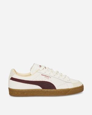 PUMA Nahmias Suede Vintage Trainers Warm For All Time - White