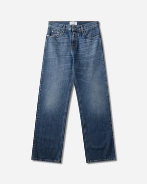 BERNER KUHL S 5 Pocket 14Oz Denim Trousers Bleach - Blue