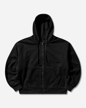 Matthew Williamson Men S Double Layer Zip Up Hoodie - Black
