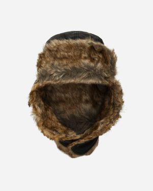 KTZ Image Leather Trapper Hat - Natural