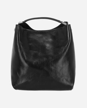 Dries Van Noten Leather Tote - Black