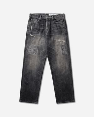 Neighborhood Savage Denim Dp Basic Trousers - Grey