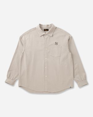 Visvim Men S Palmer Longsleeve Shirt Ivory - Natural