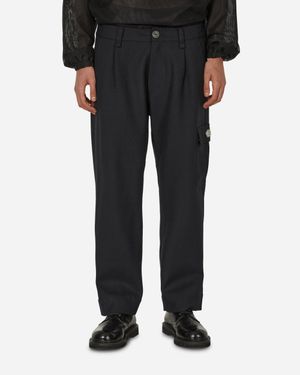 Haydenshapes Merino Piston Pleated Patch Cargo Pants - Black