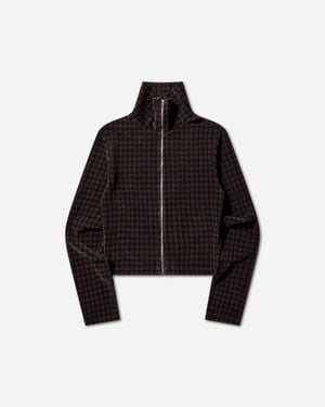 Our Legacy S Slim Zip Longsleeve Merlot - Black