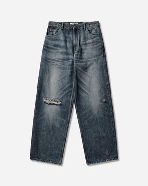Our Legacy Men S Vast Cut Jeans Road Worn Rope Twill - Blue