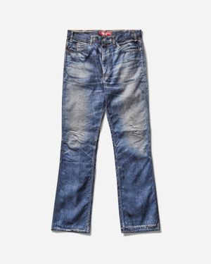 Junya Watanabe S Levi's Berberjin Inkjet Printed Nylon Trousers - Blue