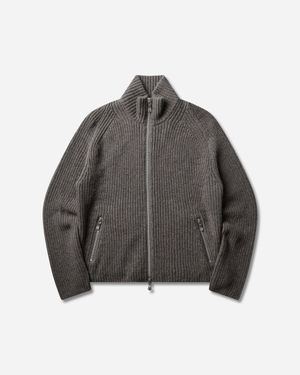NVRFRGT S Drivers Zip Up Jumper Taupe Melange - Grey