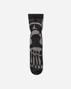 ROA Bones Logo Q-skin Technical Crew Socks - Black