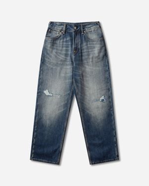 Evisu Daikoku Ripped Jeans Mid Tone - Blue