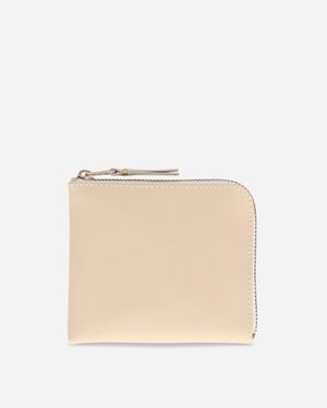 Comme des Garçons Classic Line Zip-Around Wallet Off - Natural