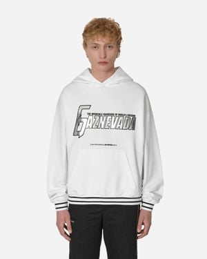 SLAM JAM Gaznevada Graphic Hooded Sweatshirt - White