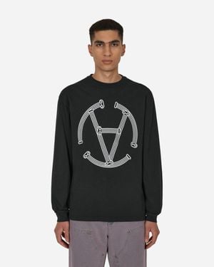 Aries Slam Jam Exclusive Column Circle Longsleeve T-Shirt - Black