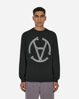 Aries Slam Jam Exclusive Column Circle Longsleeve T-Shirt - Black