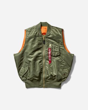 Alpha Industries Men S Ma-1 Heritage Vest Sage - Green