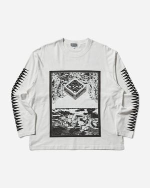 Cav Empt Men S Century Cameo Longsleeve T-shirt - Gray
