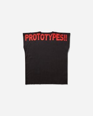 PROTOTYPES Women S Waffle Muscle T-shirt - Black