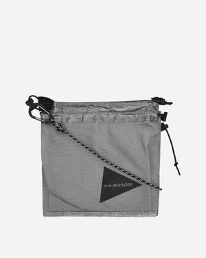 and wander Dyneema Sacoche Charcoal - Grey