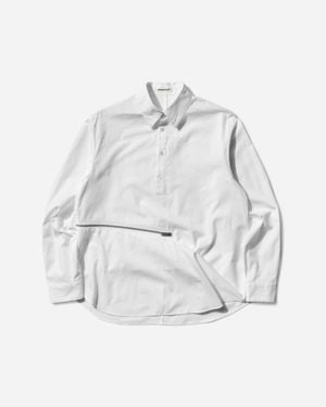 Undercover Women S Asymmetrical Zip Shirt - White