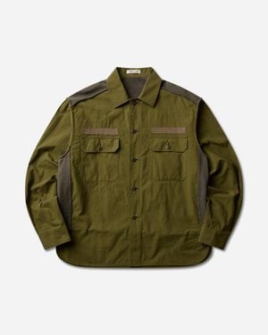 Undercover Men S Field Shirt Khaki - Green