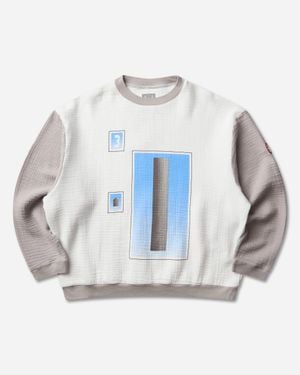 Cav Empt As Cylinder Gauze Crewneck Sweatshirt - Blue