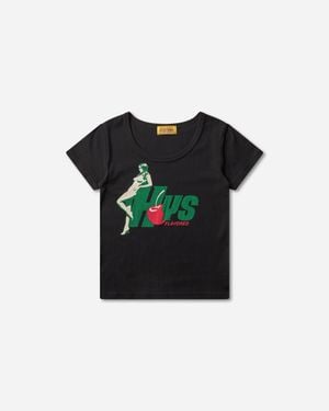Hysteric Glamour Women S Hys Flavor Baby T-shirt - Black
