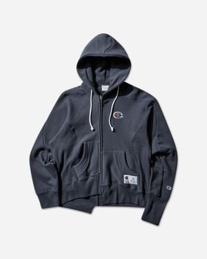 Undercover S Champion Fleece Zip Hoodie - Blue